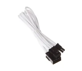 Silverstone Verlängerungskabel 8-Pin-PCIe auf 6+2-Pin-PCIe - 250mm weiß