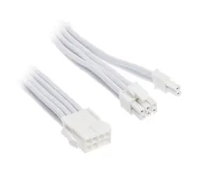 Silverstone Verlängerungskabel 8-Pin-PCIe auf 6+2-Pin-PCIe V2 - 250mm weiß