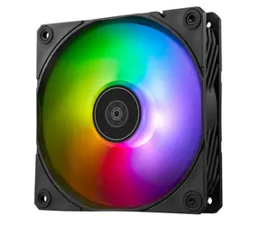 Silverstone Shark Force RGB schwarz / 120 mm / Fluiddynamisches Lager / 41,2 dB @ 2500 U/min / 100 CFM / 4-Pin PWM 