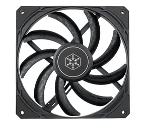 Silverstone Air Slimmer 140 schwarz / 140 mm / Fluiddynamisches Lager / 33 dB bei 1700 U/min / 82 CFM / 4-Pin PWM