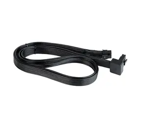 Silverstone PP14-90 schwarz / 90° Kabel 12VHPWR / 650 mm