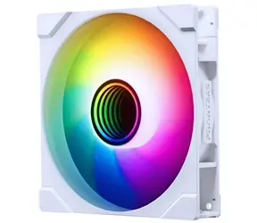 PHANTEKS M25 Gen2 PWM D-RGB Reverse Blade weiß / 140mm / Hydraulisches Lager / 36,4 dB @ 1800 RPM / 101,78 CFM