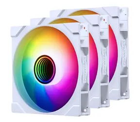 PHANTEKS M25 Gen2 PWM D-RGB Reverse Blade 3-tlg. weiß / 140mm / Hydraulisches Lager / 36,4 dB @ 1800 RPM / 101,78 CFM