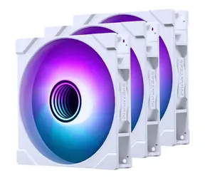 PHANTEKS M25 Gen2 PWM D-RGB 3-tlg. weiß / 140mm / Hydraulisches Lager / 36,4 dB @ 1800 RPM / 101,78 CFM / 4-Pin PWM + 3-Pin