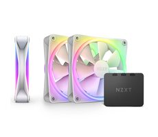 NZXT F120 RGB DUO 3-tlg. weiß / 120 mm / Fluid Dynamic Bearing / 29 dB @ 1800 U/min / 48,58 CFM / 4-Pin PWM