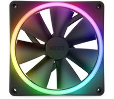 NZXT F140 RGB DUO schwarz / 140mm / Fluid Dynamic Bearing / 36 dB @ 1800 RPM / 89 CFM / 4-Pin PWM