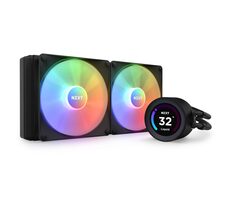 NZXT Kraken Elite RGB 280 schwarz / 2x 140mm / Fluid Dynamic Bearing / 34,48 dB @ 1500 RPM / 90,79 CFM / AMD + Intel 