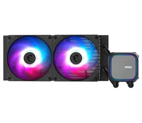 MSI MAG CoreLiquid A13 240 schwarz / 2x 120mm / 31,1 dB @ 2000 U/min / 62,6 CFM / AMD + Intel