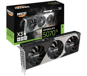 Inno3D GeForce RTX 5070 Ti X3 OC 16GB GDDR7 OC16GB / 2452MHz / 16GB GDDR7 / 256-bit / 1x HDMI + 3x DP / 700W (16)