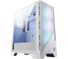 MSI MAG FORGE 320R AIRFLOW weiß / ATX / 2x USB-A 3.2 / 4X 120mm ARGB / transparentes Seitenteil / ohne Netzteil