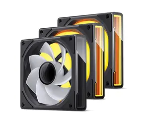 Jonsbo ZK-120BR Reverse 3-teilig schwarz / 120mm / FDB / 30,7 dB @ 1800 U/min / 47,71 CFM / 4-Pin PWM + 3-Pin