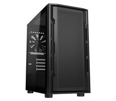 COUGAR Uniface Mini schwarz / PC-Gehäuse / Micro-ATX / Mini-ITX / transparentes Seitenteil / ohne Netzteil