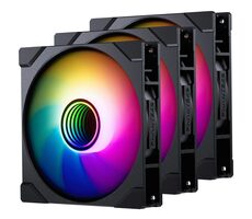 Ausgepackt - PHANTEKS M25 Gen2 PWM D-RGB Reverse Blade 3 Stück Schwarz / 140 mm / Hydraulisches Lager / 36,4 dB @ 1800 U/min / 101,78 CFM / Ausgepackt