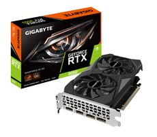 GIGABYTE GeForce RTX 3050 Windforce OC 6GB / 1042-1477 MHz / 6GB GDDR6 / 96-bit / 2x HDMI & 2x DP / 70W