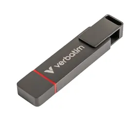 Verbatim Dual QuickStick 256GB grau / Flash Disk / USB-A&USB-C 3.0 / lesen: bis zu 530MBs / schreiben: bis zu 470MBs