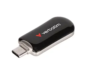 Verbatim Plectra 256GB schwarz / Flash Disk / USB-C 3.0 / bis zu 100 MB