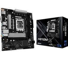 ASRock H810M-X / H810 / LGA 1851 / 2x DDR5 / PCIEx 16 / 2,5GLAN / mATX