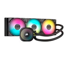 Corsair NAUTILUS ARGB schwarz / 3x 120mm / 33,2dB / 300-1700 U/min / 94,87CFM / Intel + AMD