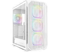 Sharkoon AK5M RGB weiß / ATX / 2x USB 3.2 / 1x USB-C / 4X 120mm / ohne Netzteil / transparentes Seitenteil