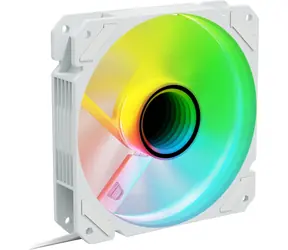 Sharkoon SHARK Mirror RGB PWM REVERSE weiß / Lüfter / 120mm / RGB / 26,8 dBA / 1500 U/min / 99,52 m3h