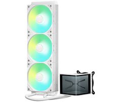 TRYX PANORAMA SE ARGB 360 weiß / AIO CPU-Wasserkühler / 3x 120 mm / 27,86dB / AMD + Intel 