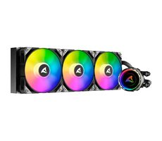 Sharkoon S90 RGB AIO 360 mm / 3 x 120 mm / 2000 U/min / 71 CFM / 35 dB / 4-polig / Intel & AMD