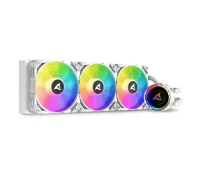Sharkoon S90 RGB AIO 360mm weiß / 3x 120mm / 2000 U/min / 71,1 CFM / 35dB / 4-polig / Intel & AMD