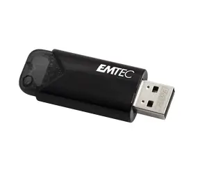 EMTEC USB-Stick 512GB B110 USB 3.2 Click Easy schwarz / Flash-Laufwerk / USB-A 3.2 / Lesen bis: 20MBs / Schreiben bis: 10MBs 