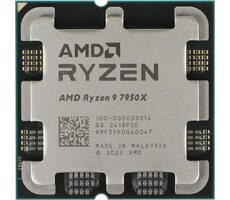 AMD RYZEN 9 7950X @ 4,5 GHz - TRAY / Turbo 5,7 GHz / 16C32T / L2 16 MB L3 64 MB / AM4 / Zen 4 / 170 W