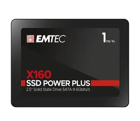EMTEC X160 SSD Power PLUS 1TB / SSD / SATA3 2,5" / Lesen: 520MBs / Schreiben: 500MBs