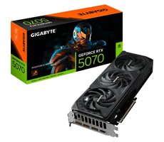 GIGABYTE RTX 5070 WINDFORCE SFF OC 12 GB / 2325 - 2542 MHz / 12 GB GDDR6 / 192-Bit / HDMI + 3x DP / 600 W / (16)