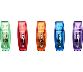 EMTEC C410 USB 2.0 32GB / 80x Flash-Laufwerk / Lesen: 15 MB/s / Schreiben: 5 MB