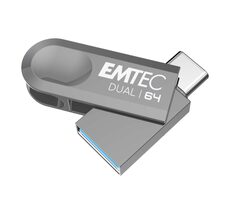 EMTEC Dual D280 USB 3.2 Typ-C 64GB / Flash-Laufwerk 