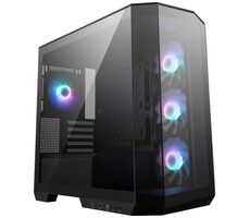 MSI MAG PANO M100R PZ schwarz / ATX / 1x USB 3.2 USB-C & 1x USB 3.2 / 4X 120 ARGB / ohne Netzteil / transparentes Seitenteil