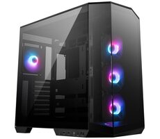 MSI MAG PANO 100R PZ schwarz / ATX / 1x USB-C & 2x USB / 4X 120 ARGB / ohne Netzteil / transparentes Seitenteil