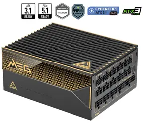 MSI MEG Ai1600T PCIE5 / ATX / 1600W / 80PLUS Titanium / Active PFC / PCIe 5.0 / 135 mm