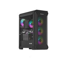 Genesis Irid 505 V2 ARGB schwarz / PC-Gehäuse / ATX, Micro-ATX, Mini-ITX / USB 2.0 / USB 3.0