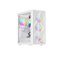 Genesis Diaxid 605 ARGB weiß / PC-Gehäuse / ATX, Micro-ATX, Mini-ITX / USB 2.0 / USB 3.0 