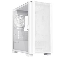Montech AIR 100 LITE weiß / Micro ATX / 3x USBA / 2x 120mm / ohne Netzteil / transparentes Seitenteil