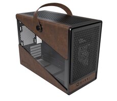 Montech Heritage schwarz / Micro ATX / 2x USBA / 1x USB-C / ohne Netzteil / transparentes Seitenteil