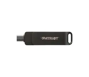 Patriot RAGE R550 256 GB schwarz / Flash-Laufwerk / USB 3.2 / USB-A / USB-C / Übertragungsgeschwindigkeit bis zu 100 MB