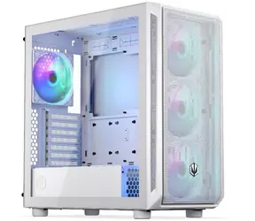 Endorfy Arx 700 ARGB weiß / Midi-Tower / ATX / 4X 120mm / 2x USB-A / 1x USB-C / Mesh-Panel / transparente Seitenteile / ohne Netzteil