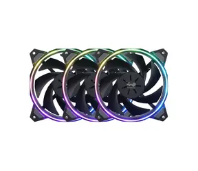 InWin Sirius Loop RGB PWM 3 Stück Schwarz / 120 mm / 27 dB bei 1800 U/min / Long Gleitlager / 50 CFM / 3-polig + 4-polig