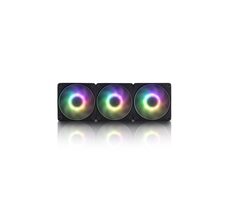 InWin Mercury AM120S RGB 3-teilig, Schwarz / 120 mm / 29 dB bei 2000 U/min / Long Gleitlager / 60 CFM / 3-polig + 4-polig 