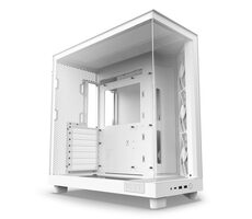 NZXT H6 Flow weiß / ATX / 2x USB-A 3.2 / 1x USB-C 3.2 / 3x120mm / ohne Netzteil / transparentes Seitenteil 