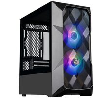 Cooler Master TD300 Mesh schwarz / mATX / 2x USB-A 3.0 / 2x120mm / ohne Netzteil / transparentes Seitenteil