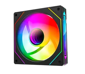 Rampage 7C-120S ARGB Schwarz / 120-mm-Lüfter / 21,2 dB bei 1800 U/min / Hydraulisches Lager / 38,5 CFM / 3-Pin + 4-Pin