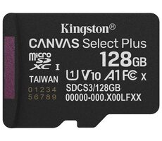 Kingston Canvas Select PLUS Gen3 microSDXC 128 GB / UHS-I V10 / U1 / Lesen: bis zu 150 MB/s / Schreiben: bis zu 150 MB