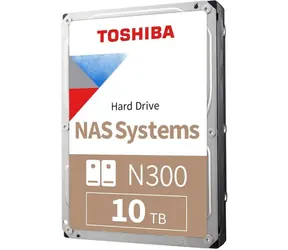 Toshiba N300 NAS 10TB Bulk / HDD / 3,5" / SATA III / 7.200 U/min / 512 MB Cache / Intern