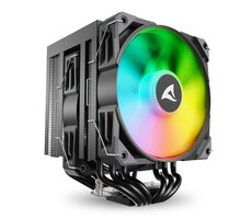 Sharkoon A60 RGB schwarz / 2x 120mm / 260W TDP / 1800 U/min @30 dB / RGB / AMD + Intel